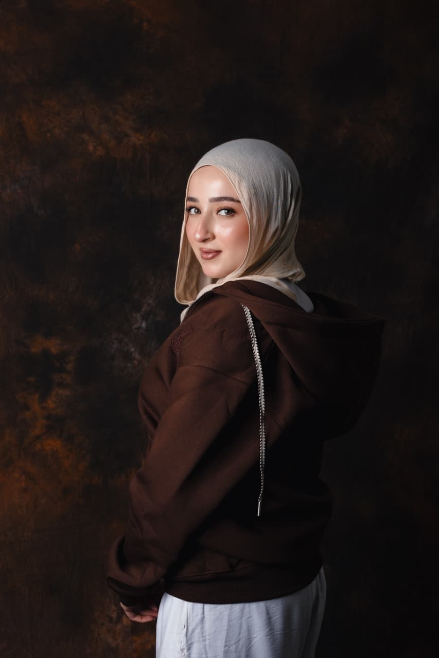 Classic zip hoodie Brown