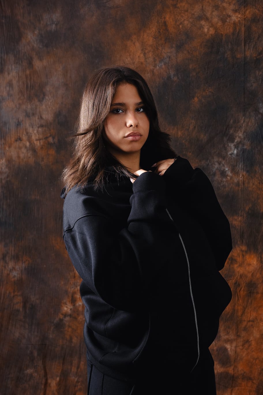 Classic zip hoodie Black