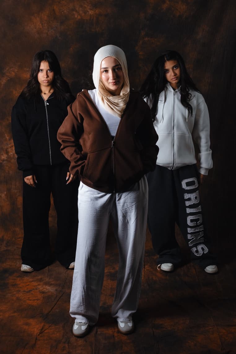 Classic zip hoodie Brown